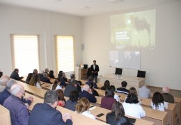 Ege University professor Ozgur Tatar held a seminar at ADAU