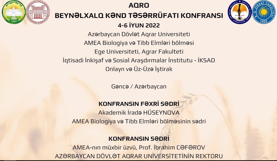 AQRO International Agricultural Conference will be held